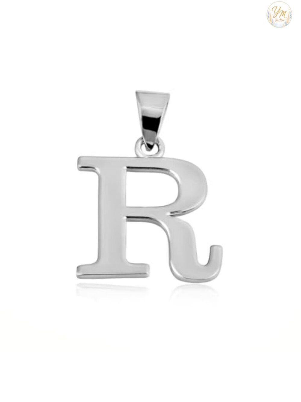 Sterling Silver Personalized Initial Pendant Charm Necklace